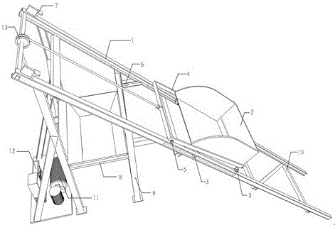 Rail-mounted material lifting device