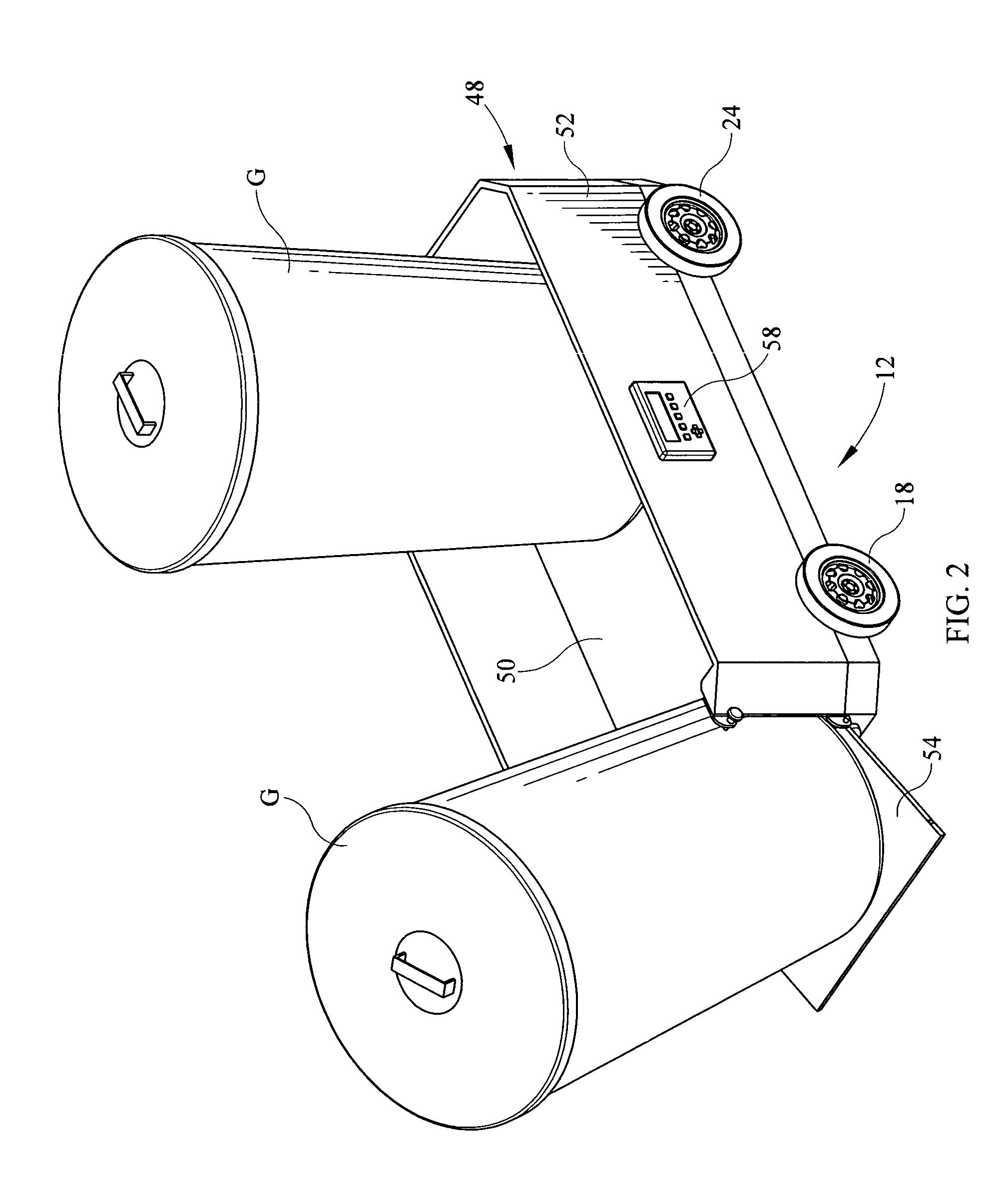 Automated garbage receptacle conveyance system