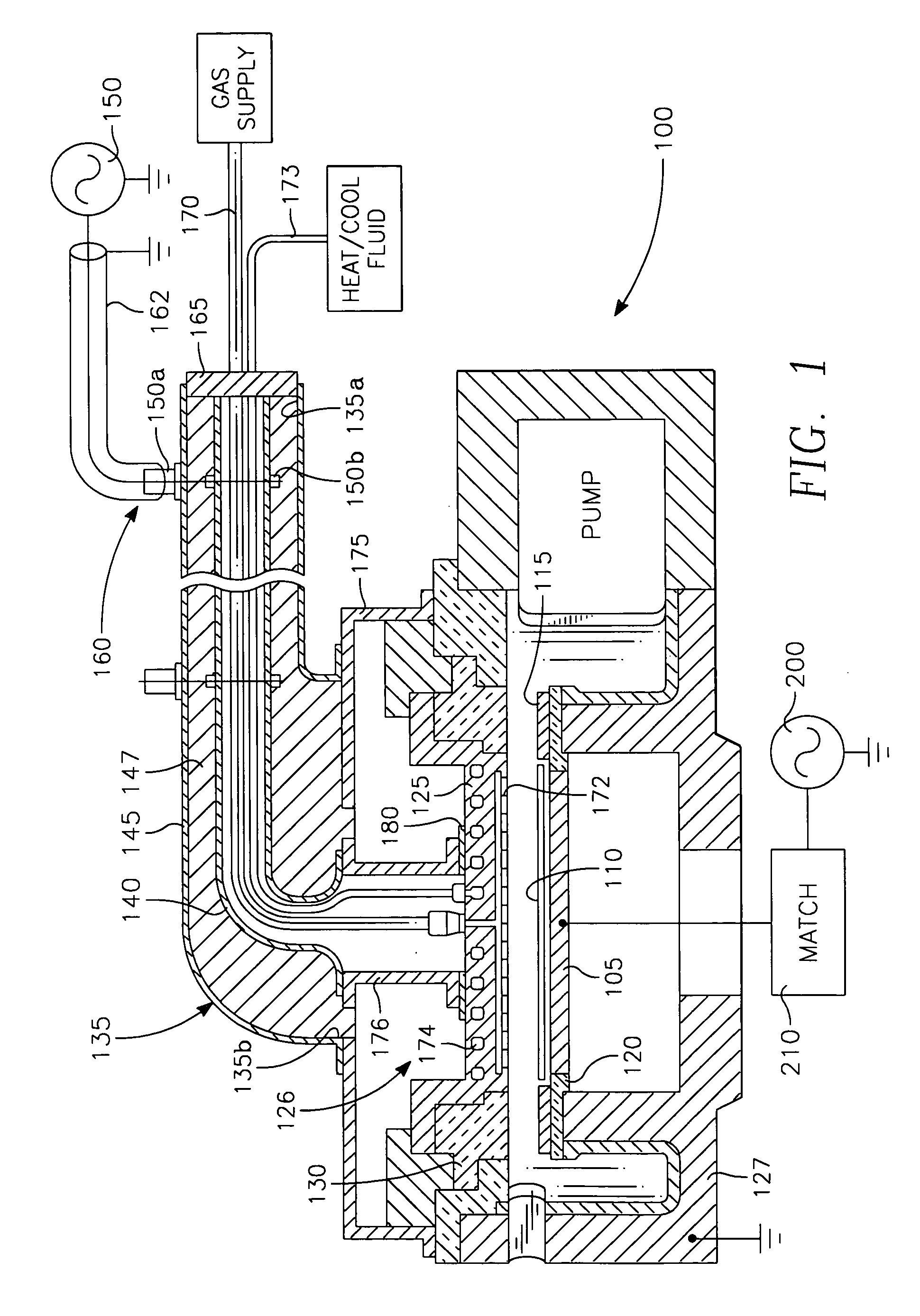 Plasma reactor with overhead RF source power electrode having a resonance that is virtually pressure independent