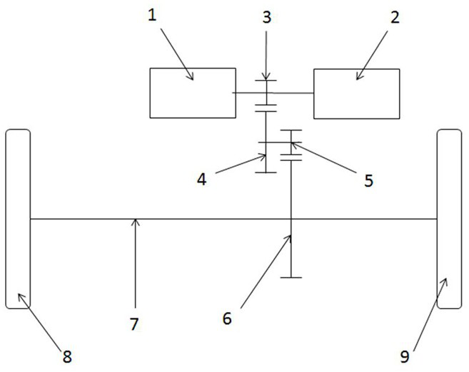 Double-motor single-speed parallel-axis electric drive axle