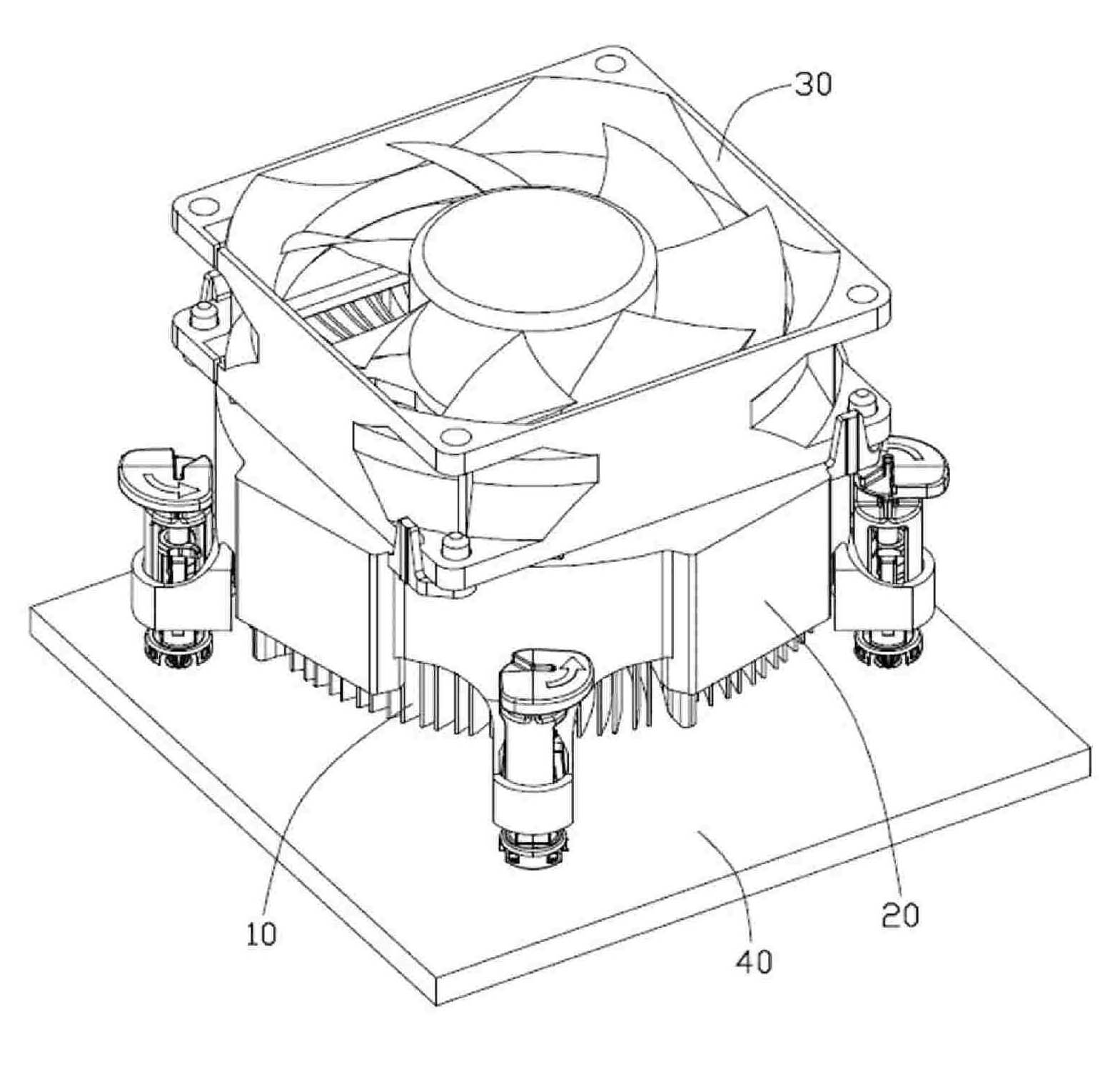 Fixing bracket and radiating device using same