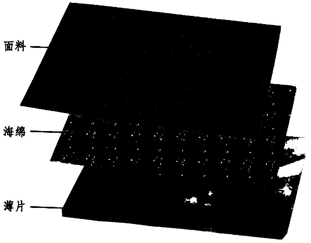 Garment molding method for pleating through sponge and shrink film shrinkage