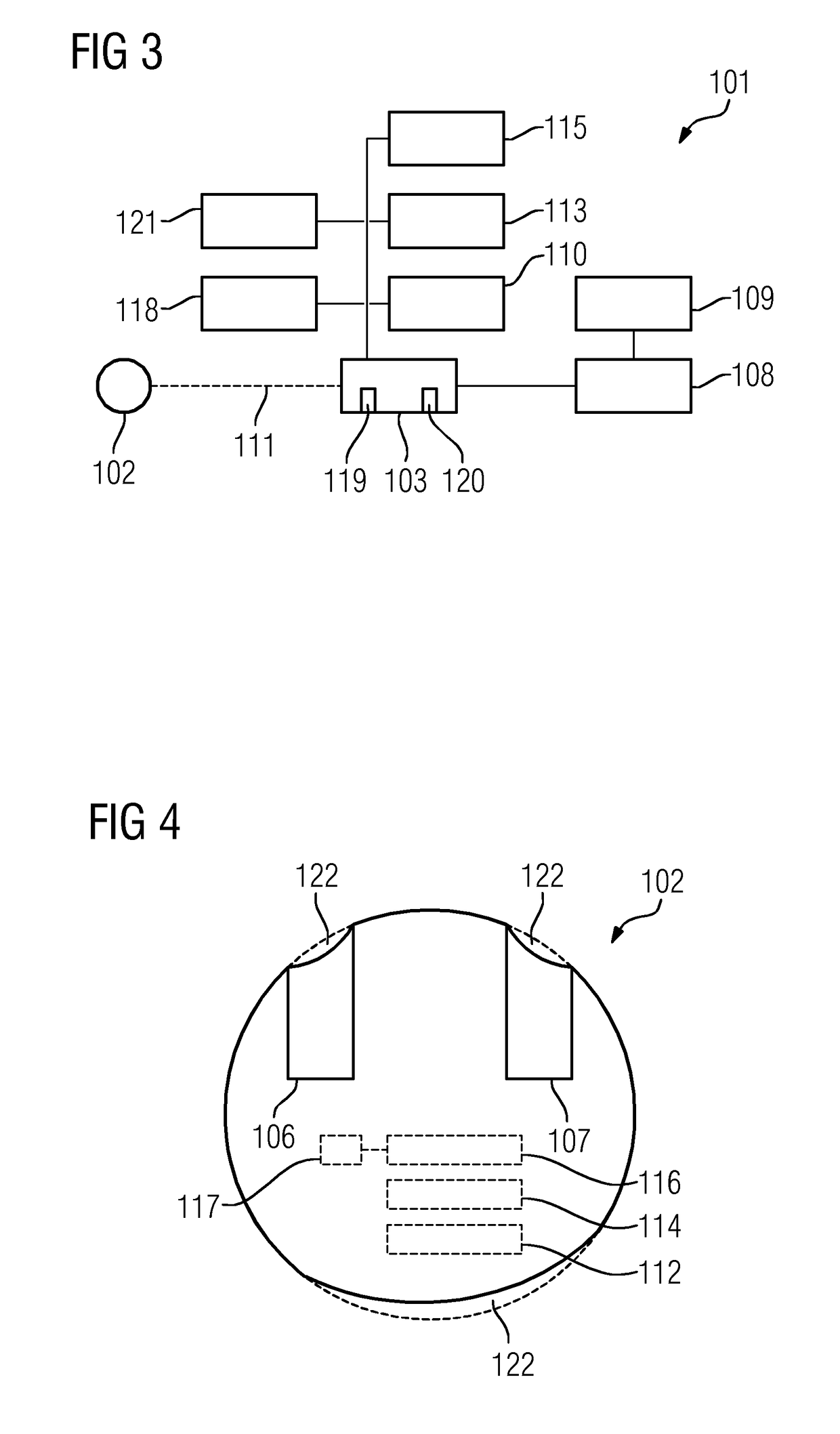 Control device, medical control system and method for transmitting a command