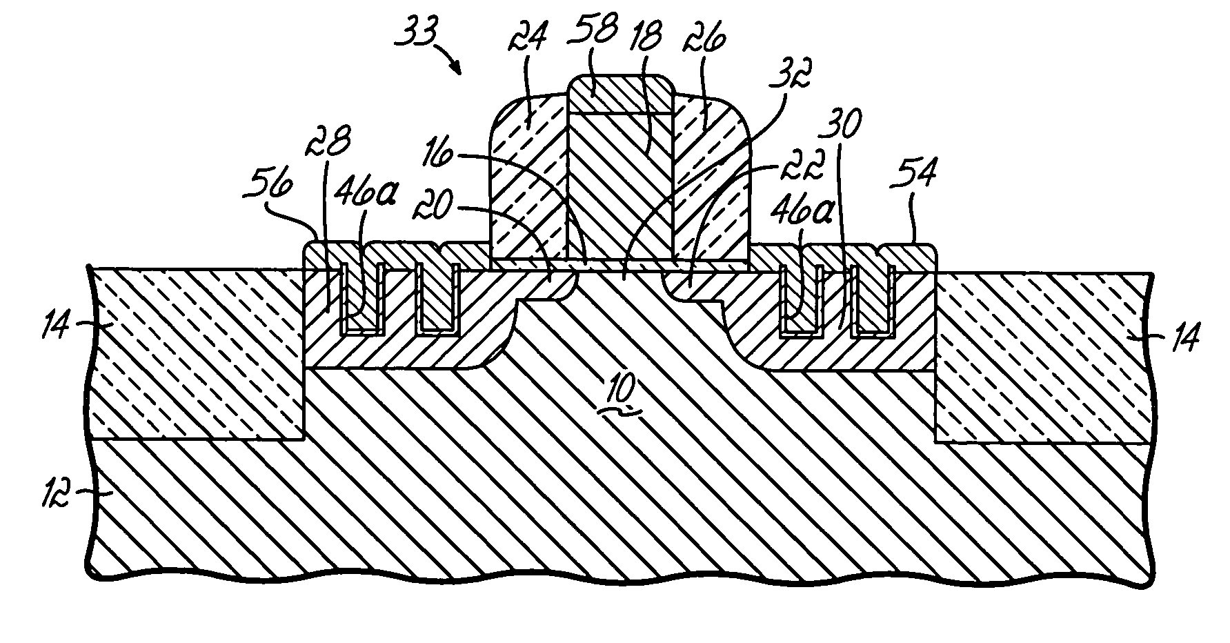 Strained semiconductor device structures