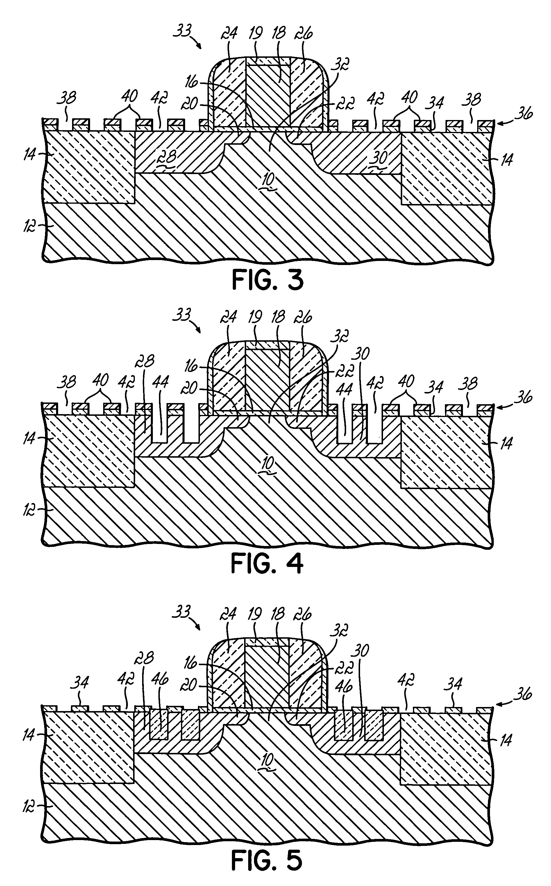Strained semiconductor device structures