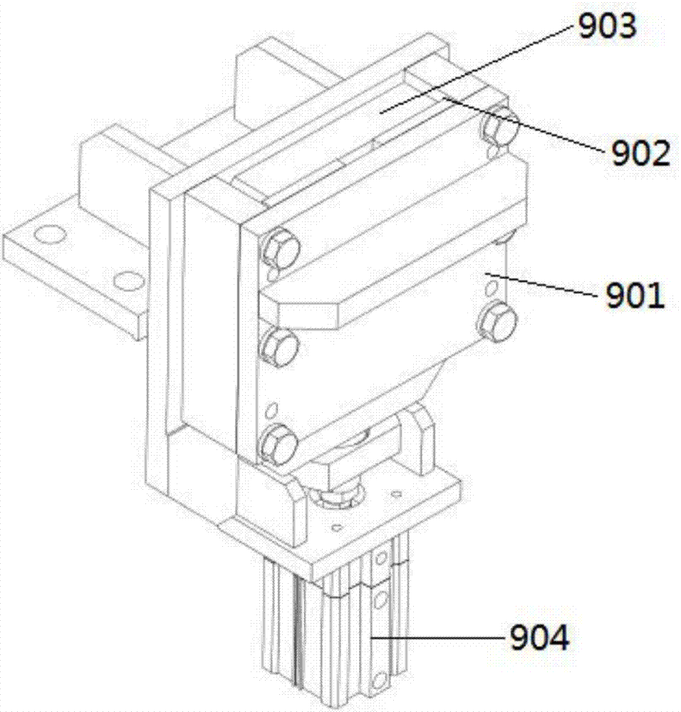 In-position stop device and in-position stop method for mold change system