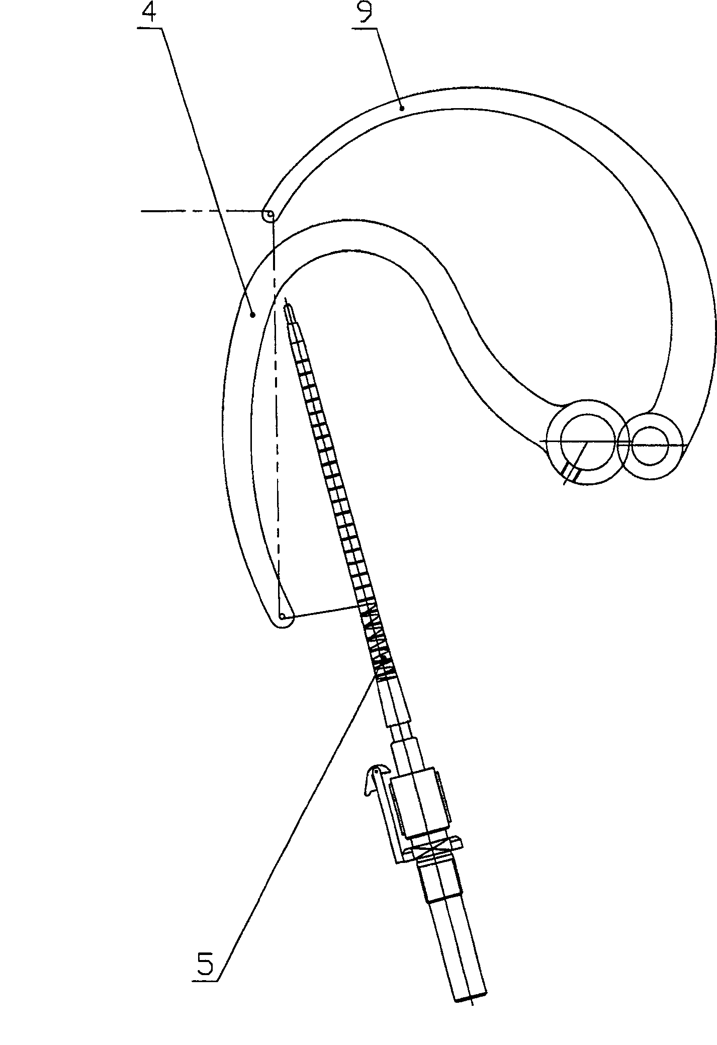 Yarn ear forming mechanism of mule spinning machine