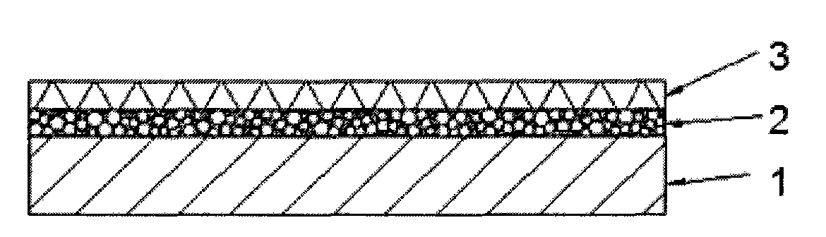 Three-layer self lubricating abrasion-resistant slide bearing material and preparation method thereof