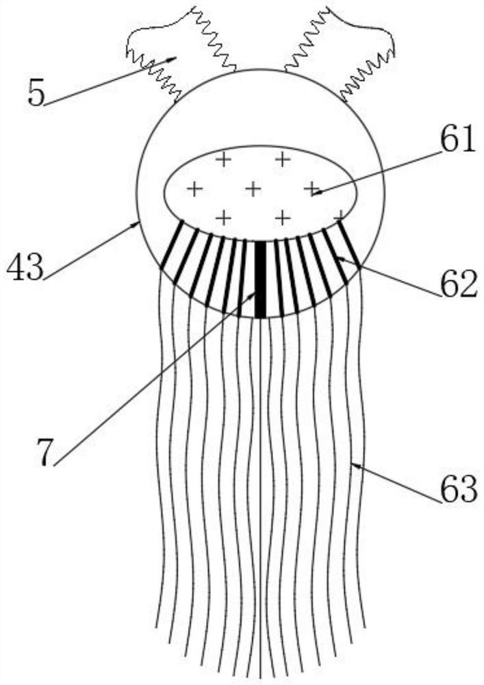 Flue gas treatment device of ice net type high-temperature alloy smelting furnace