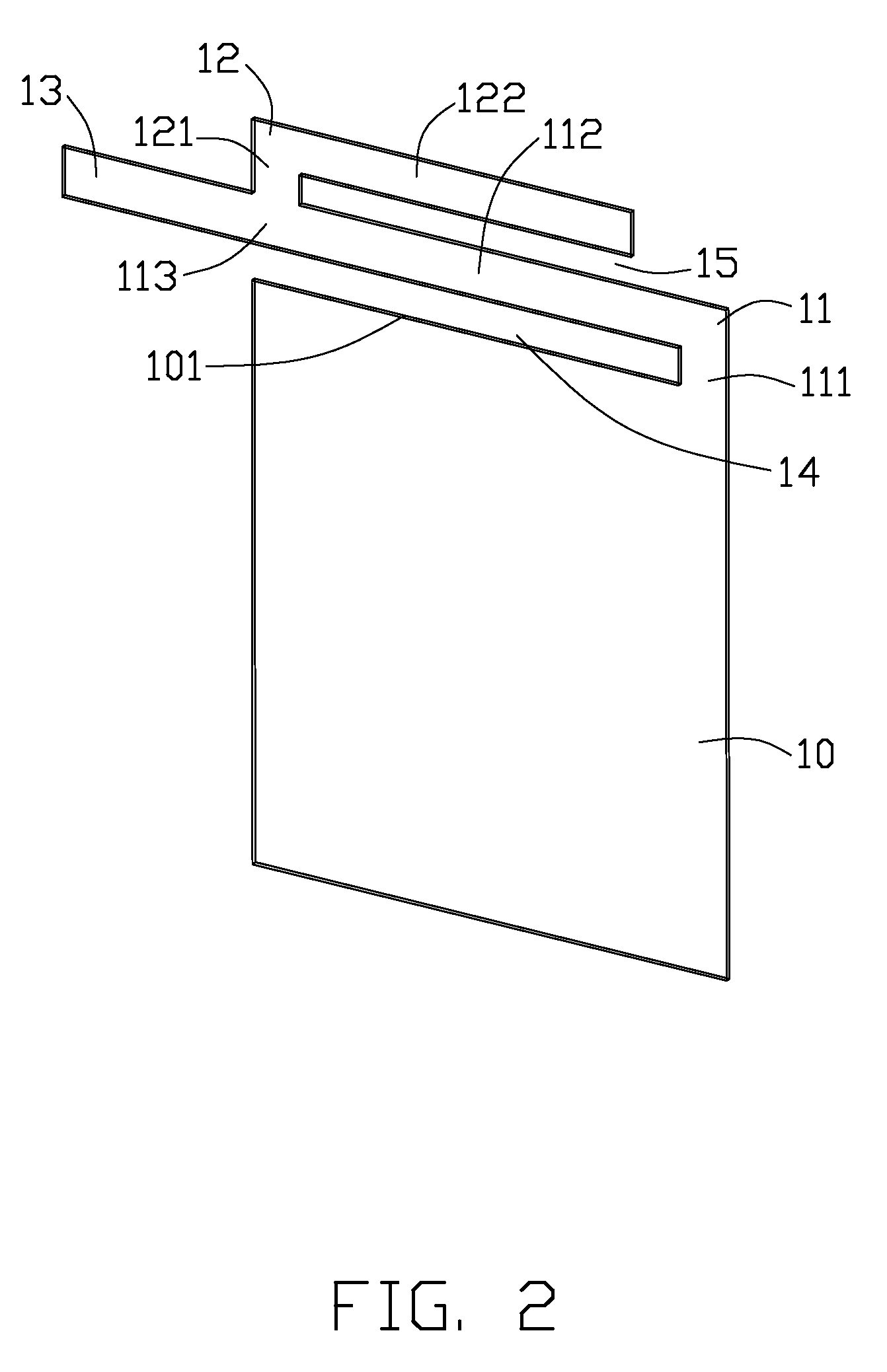 Triple-band antenna with low profile