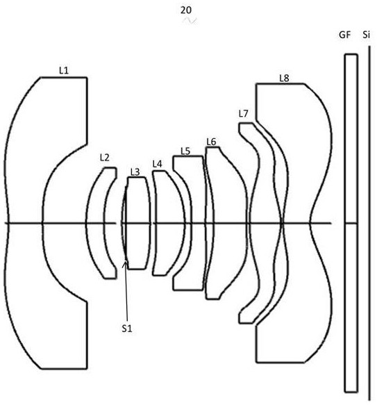 Camera shooting optical lens