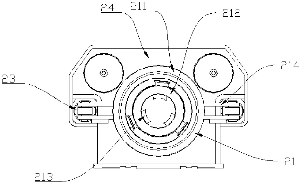 Large-caliber rotary jetting drill pipe clamping device