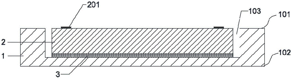 Chip packaging structure for slowing down electromagnetic interference and packaging method