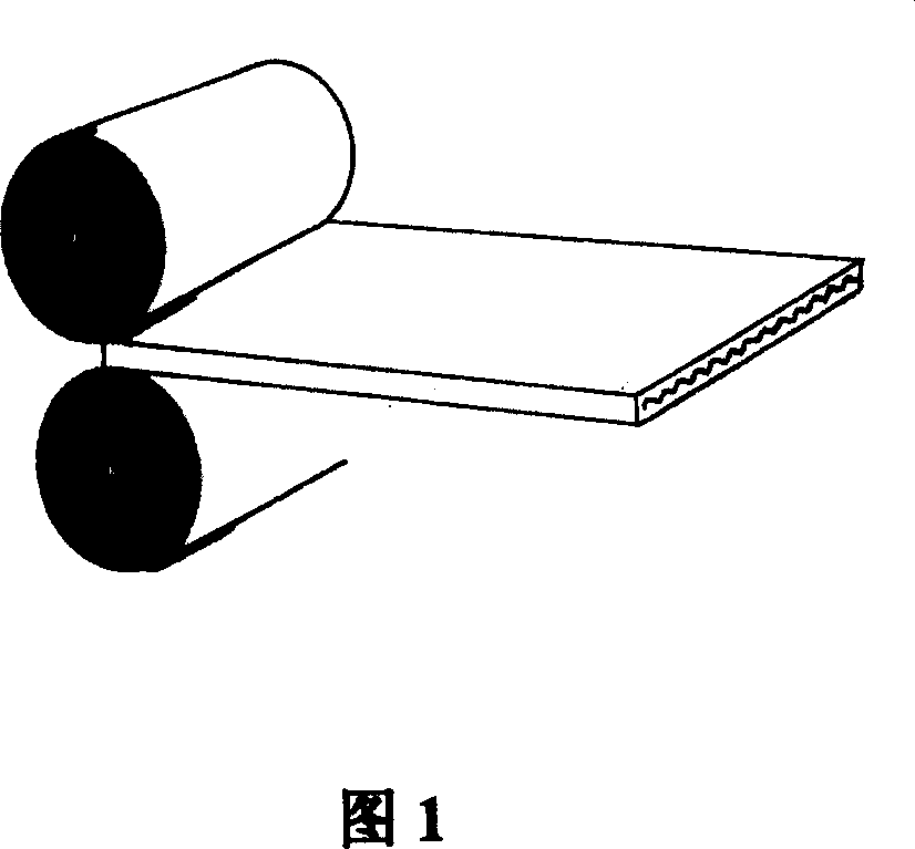 Method for printing miniature corrugated board by direct offset printing
