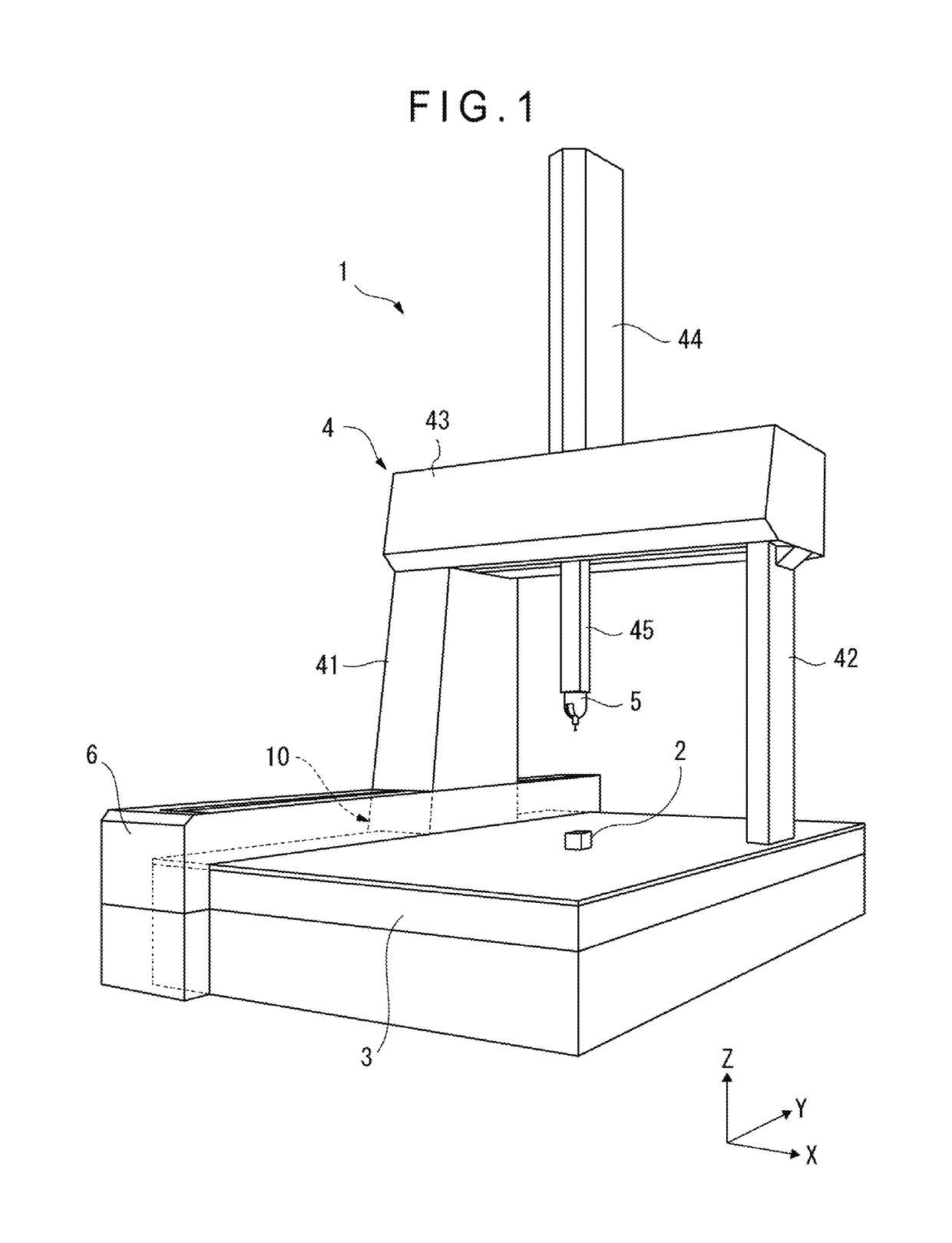 Profile measuring machine and movement mechanism