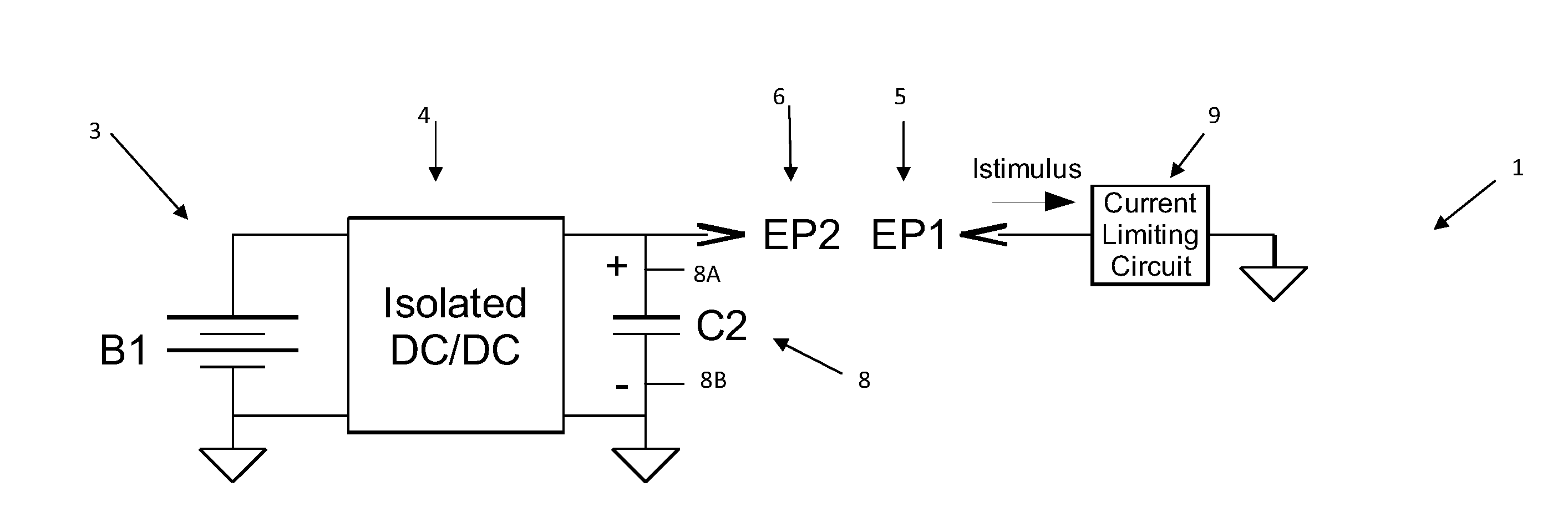 High voltage circuit for electrical stimulation