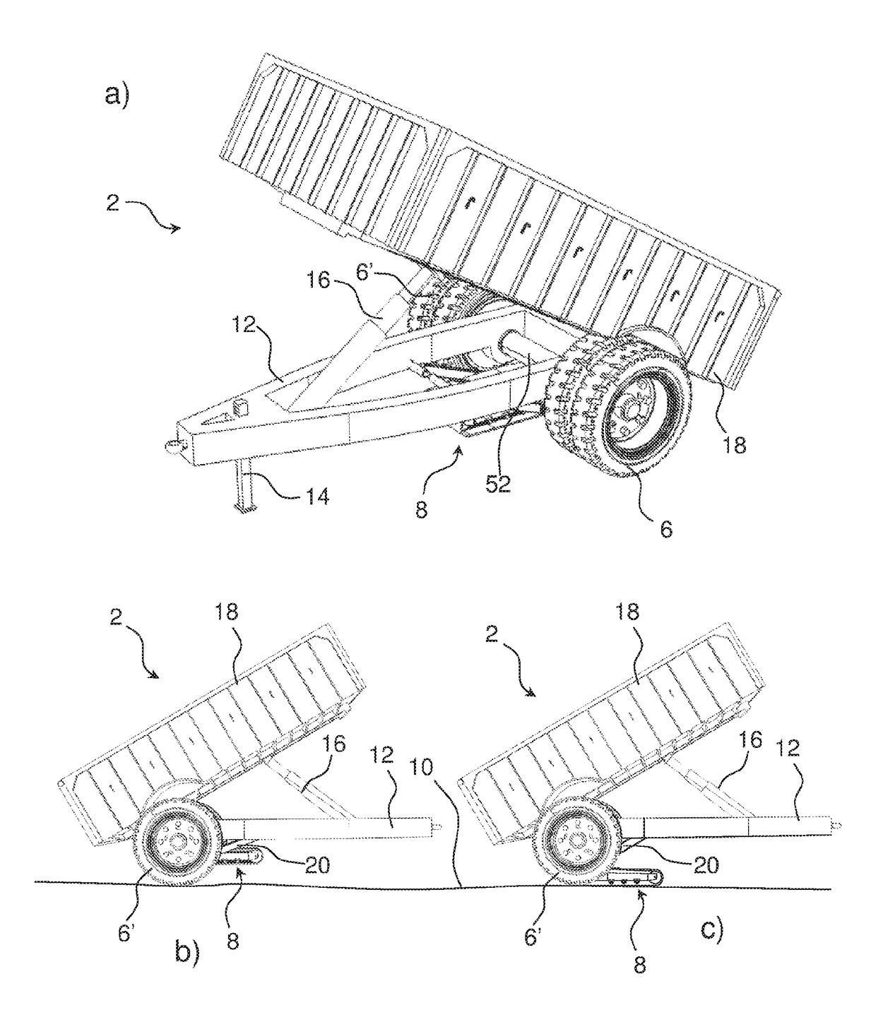 Vehicle Comprising a Track Device