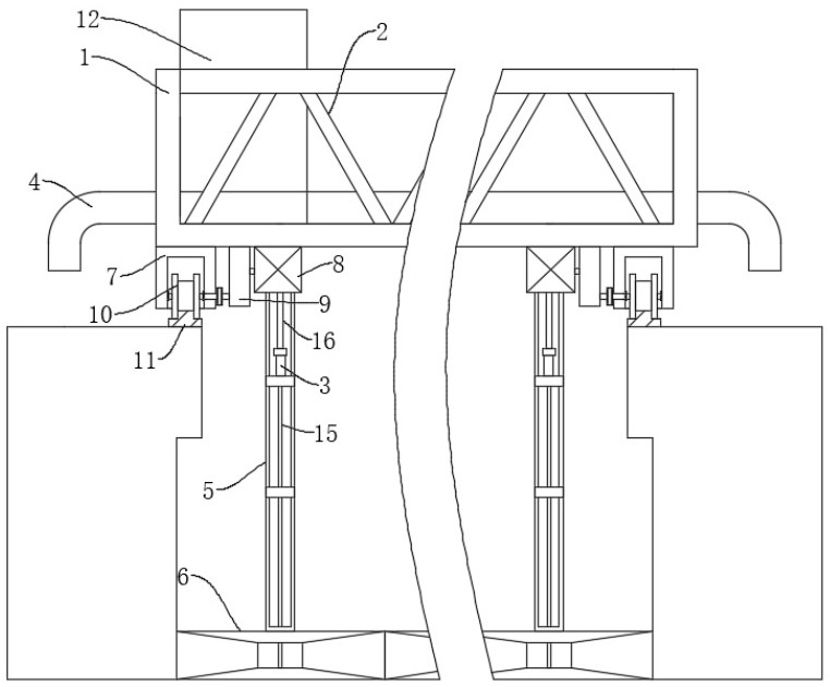 Pumping truss type suction dredger and mounting method