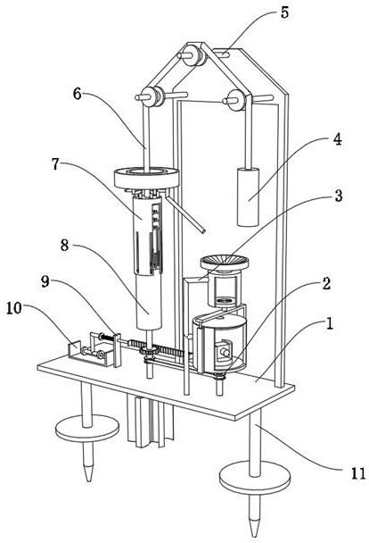 Municipal garden engineering monitoring device and system thereof