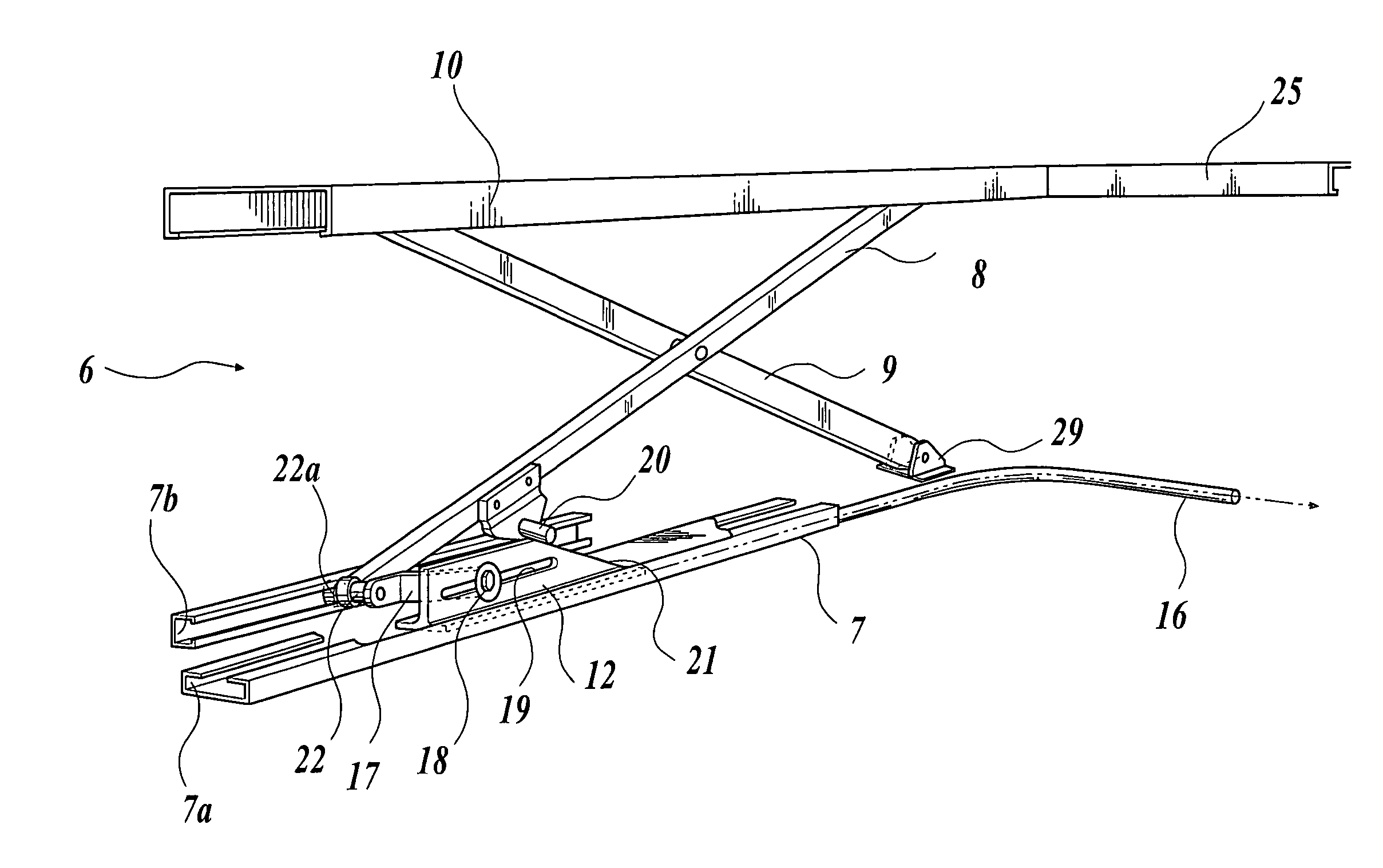 Luggage storage structure for automobile and lifter