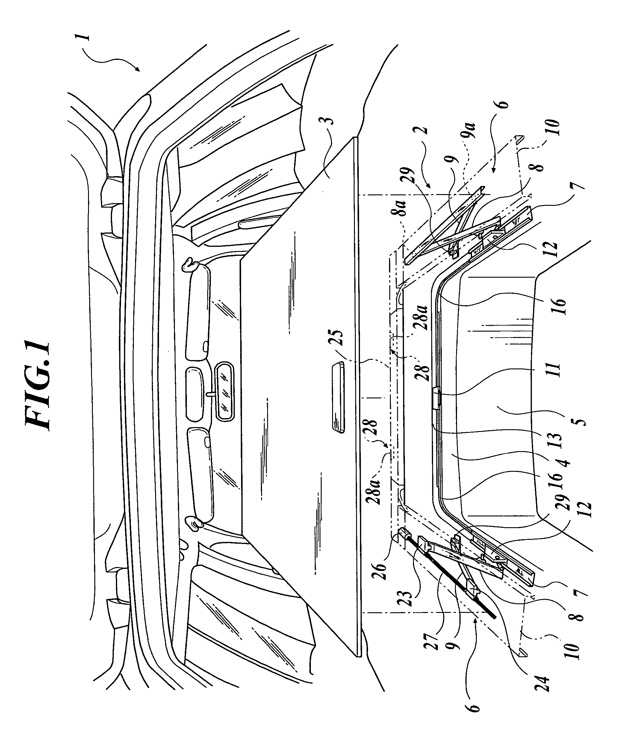 Luggage storage structure for automobile and lifter