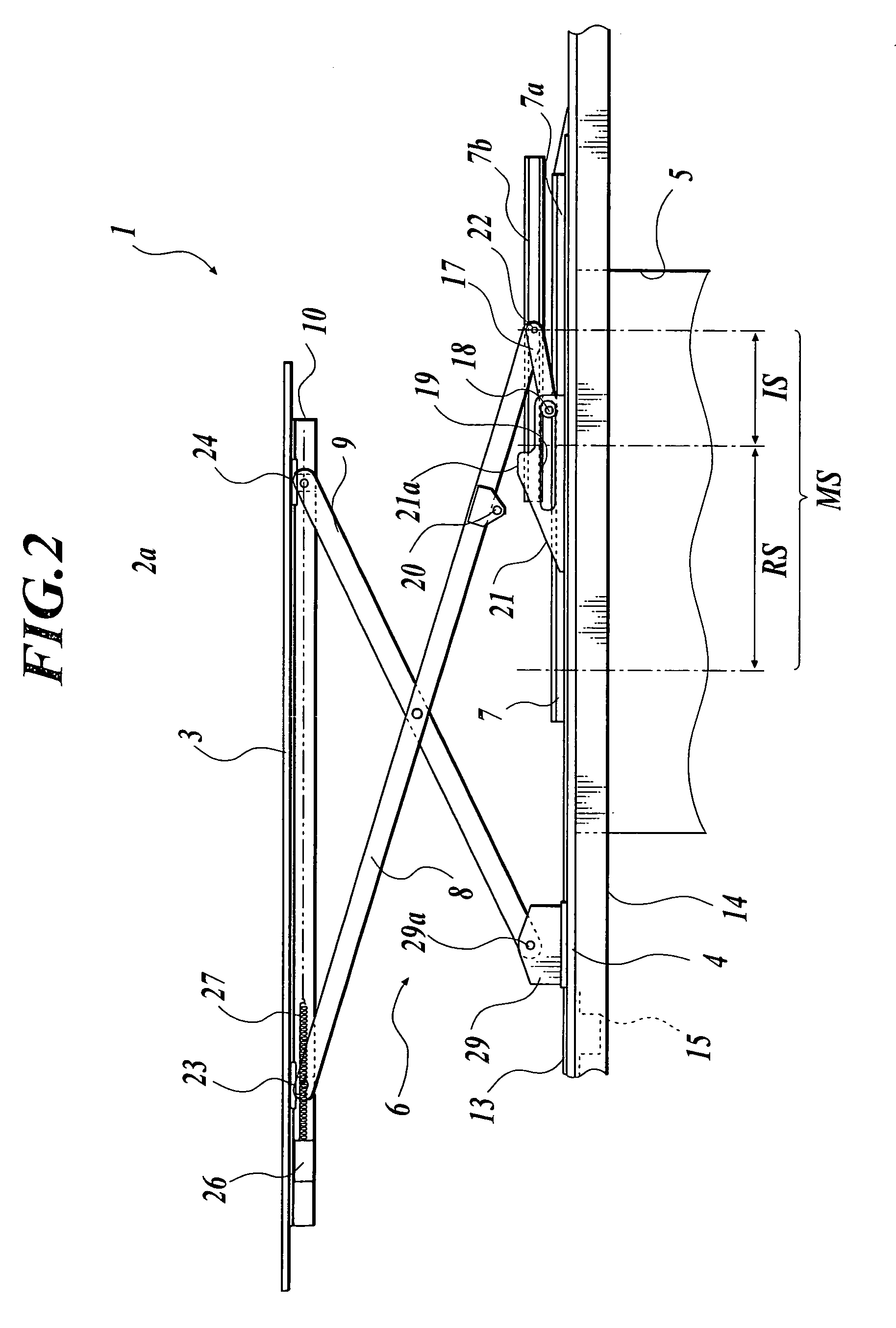 Luggage storage structure for automobile and lifter