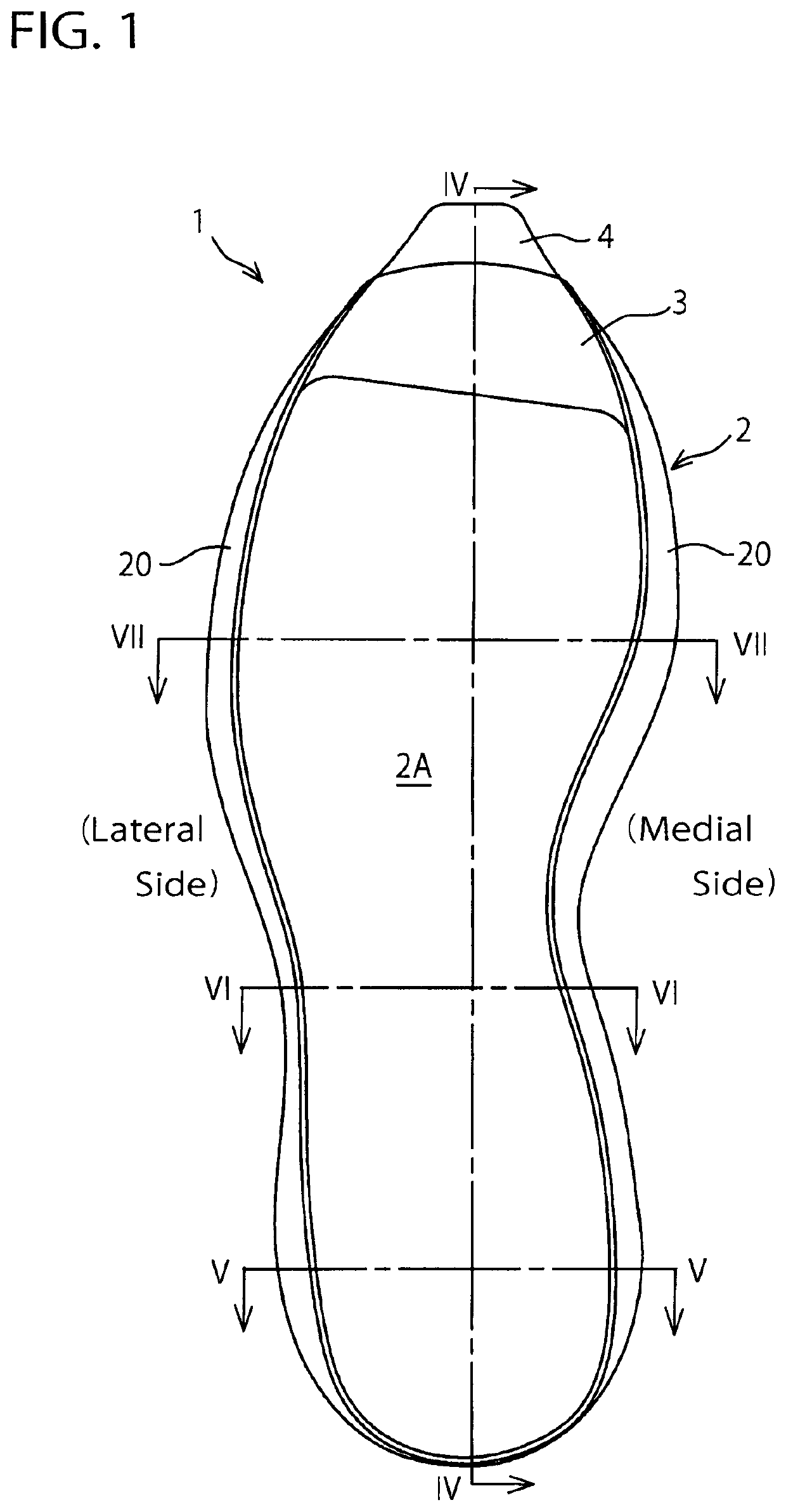 Midsole structure for a shoe