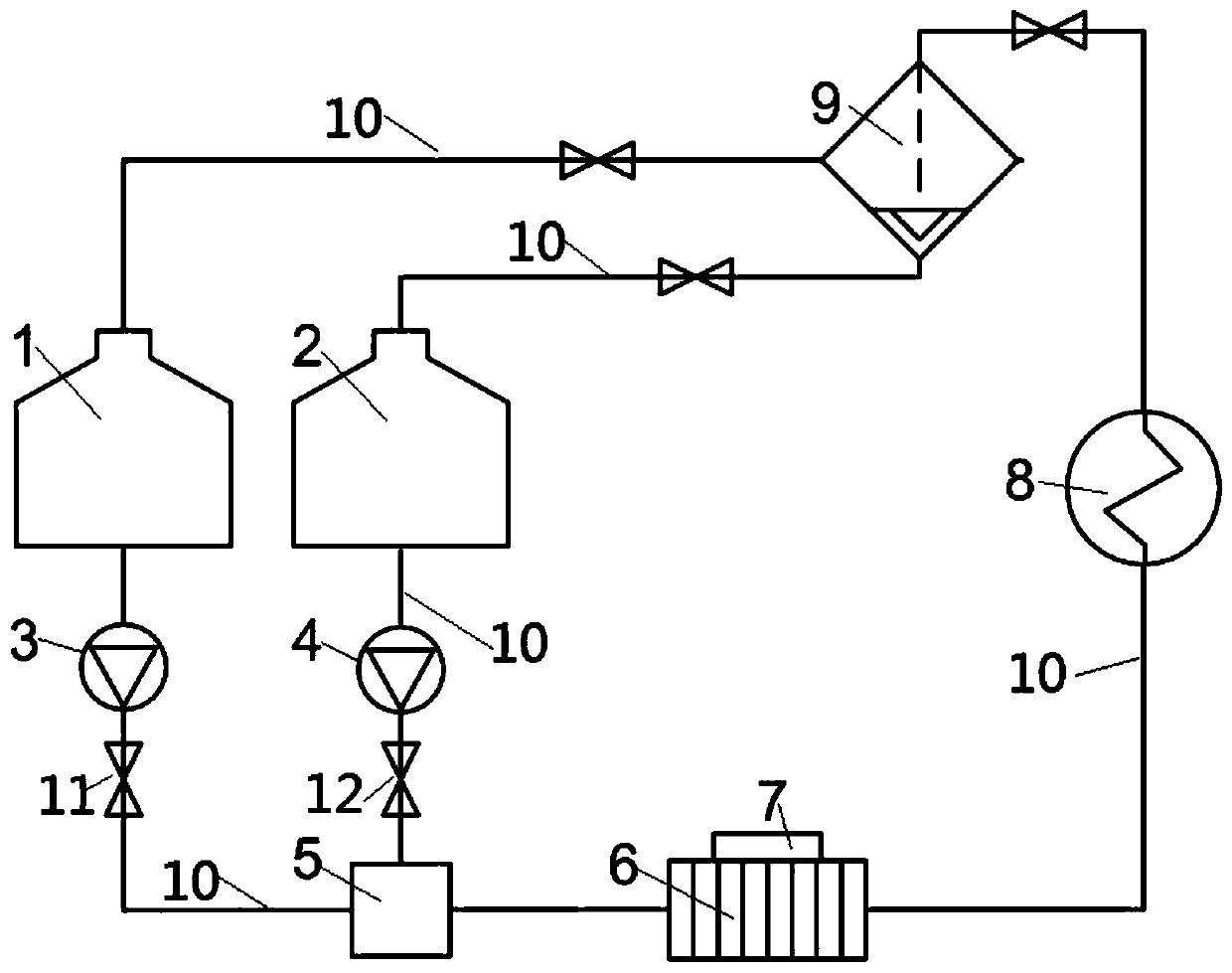 A heat dissipation device based on liquid metal multiphase fluid