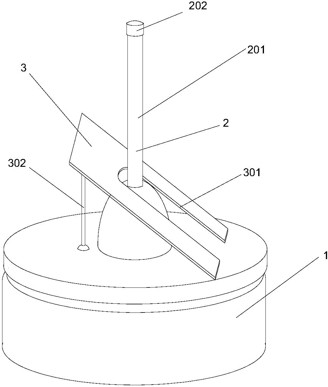 Anatomical mirror and sample fixing device thereof