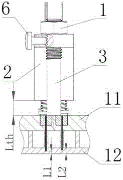 Combustion chamber wall temperature gradient measurement module