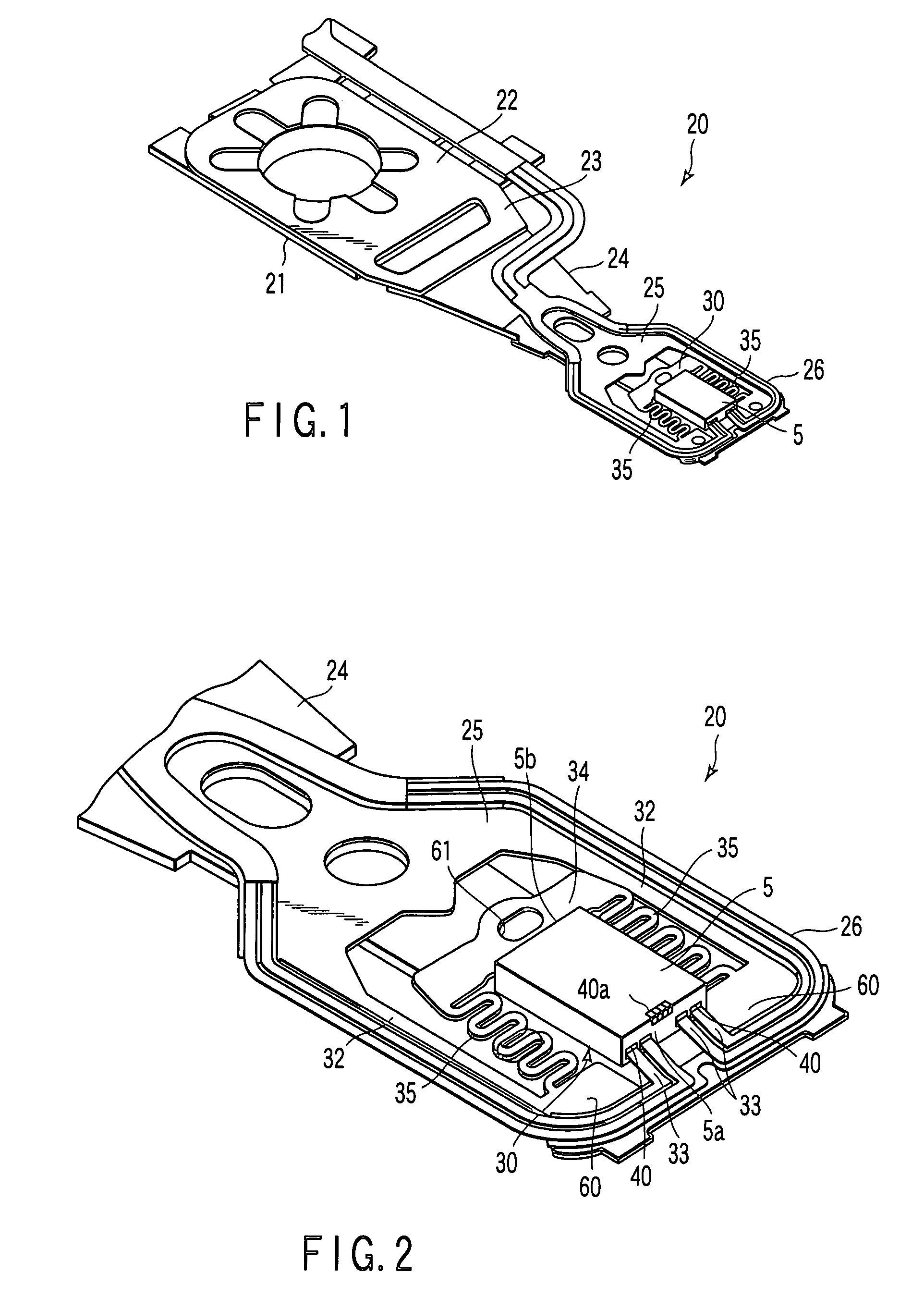 Slider supporting apparatus including a flexure having spring characteristics and manufacturing method therefor