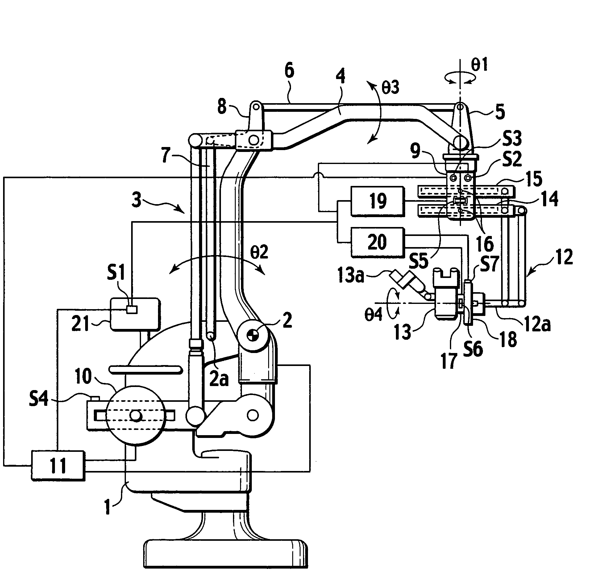 Weight balancing mechanism for operation microscope stand