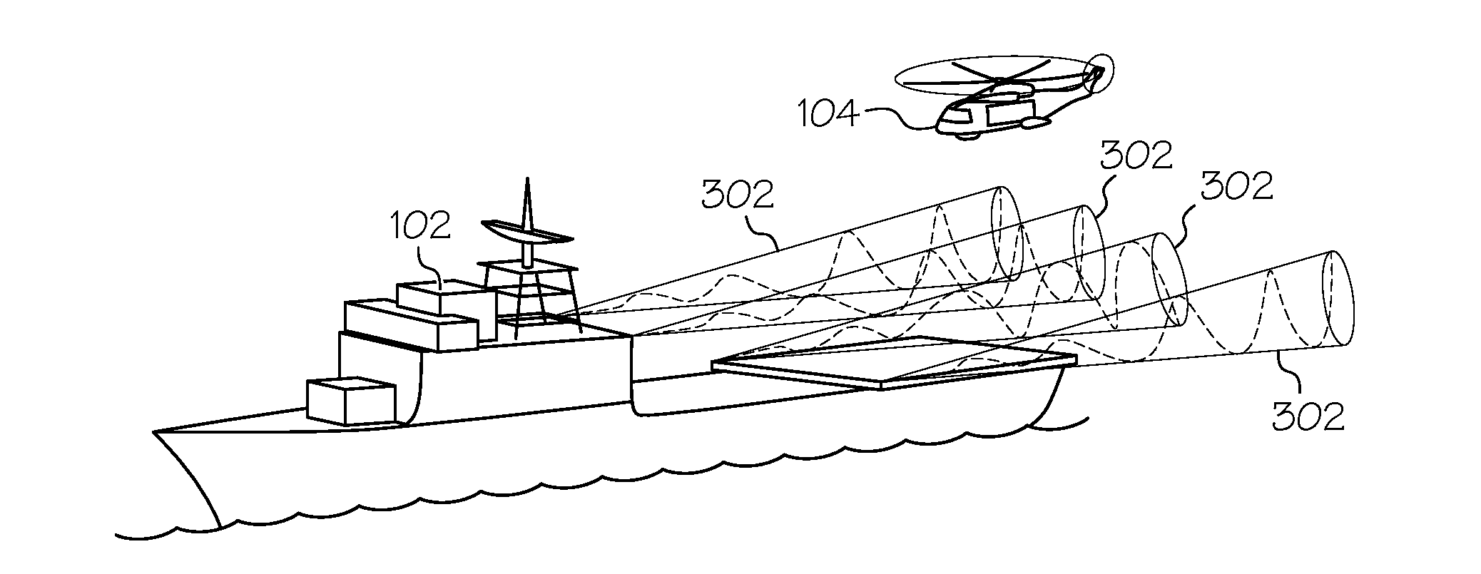 Aircraft precision approach and shipboard landing control system and method