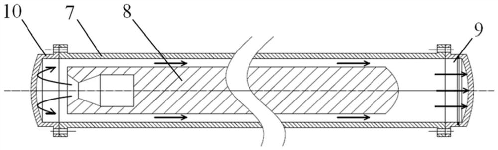 A side-to-side movement of the pressure disturbance wave to open the front cover of the launch box