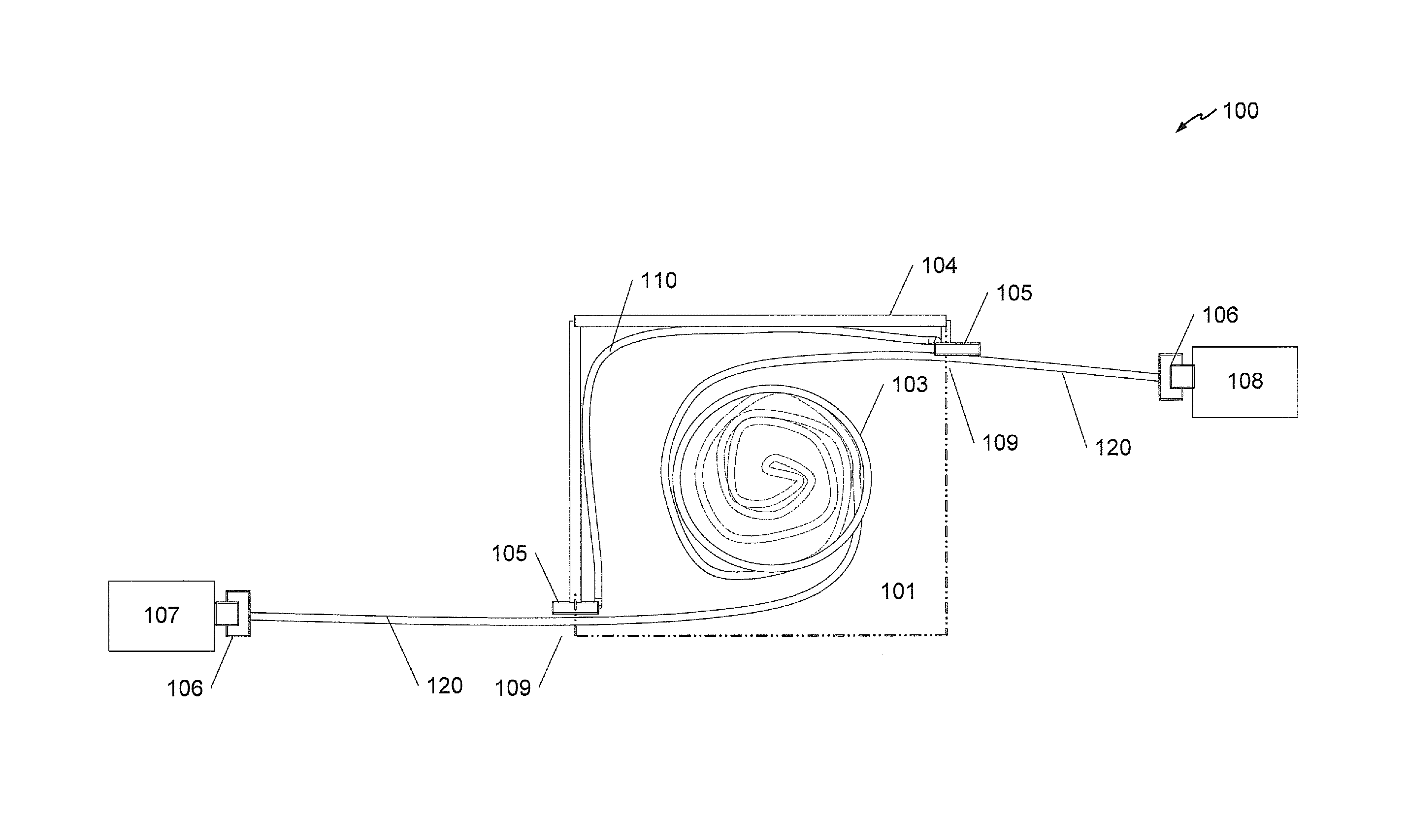 Retractable interconnect device including multiple electrical paths