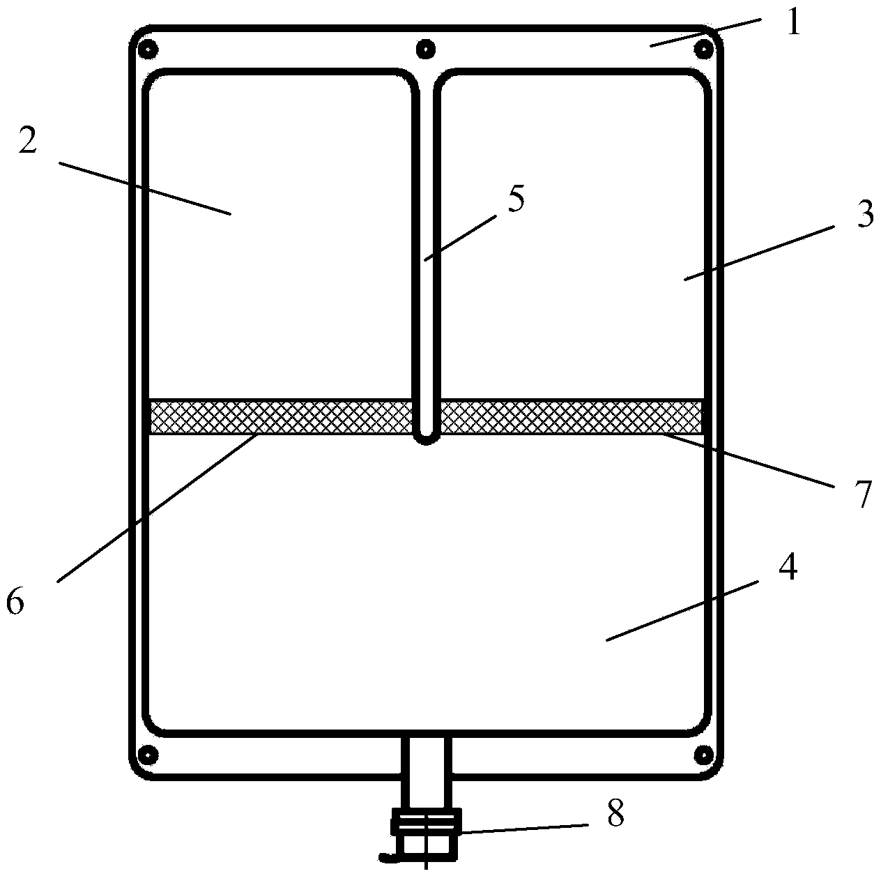 Three-chamber infusion bag and production method thereof