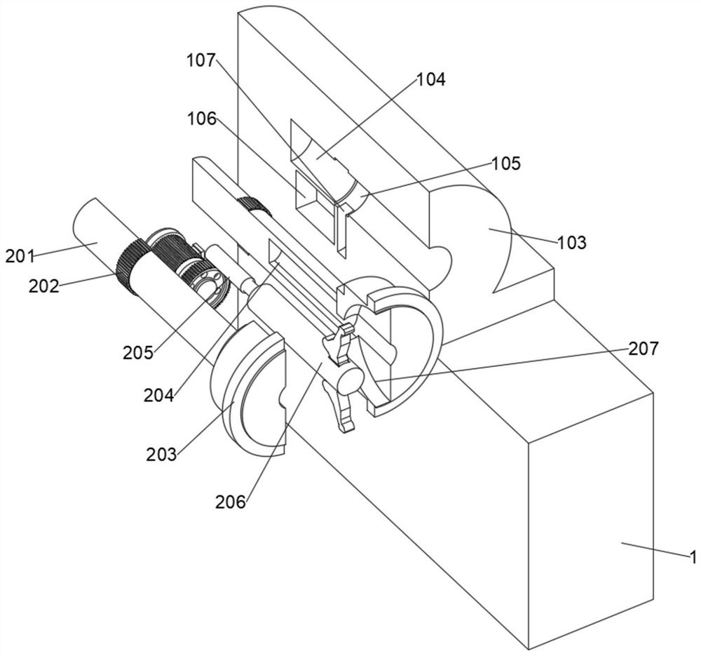 Pipeline cutting device with rotary cutting function for constructional engineering