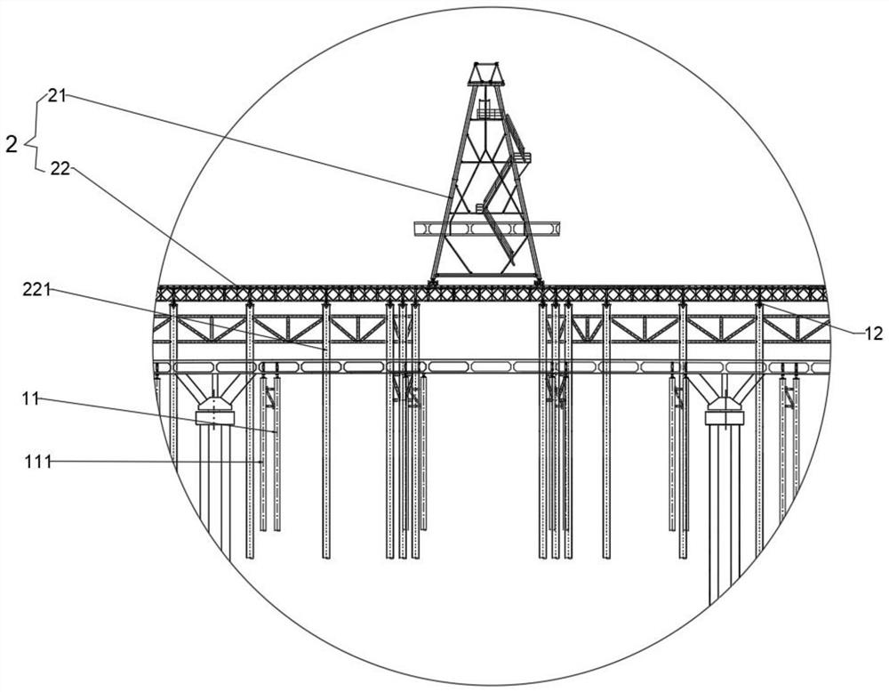 Overwater large-span tied-arch bridge girder dismantling structure and dismantling construction method