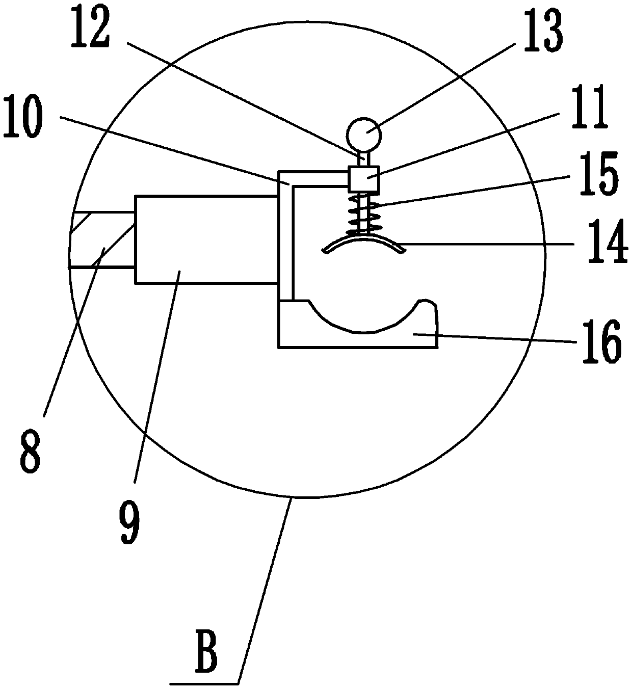 Clamping device for electronic element welding