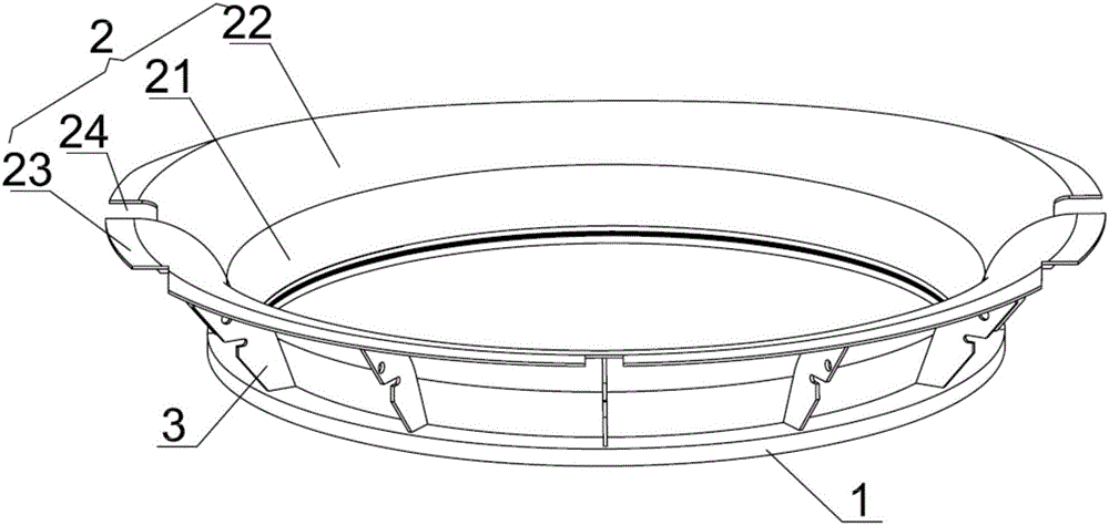 Deflector ring for exhaust hood of turbine