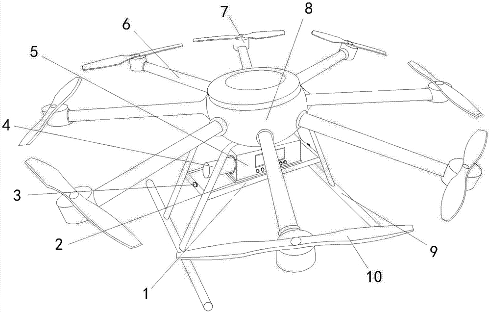 Multi-rotor air quality sampling unmanned aerial vehicle