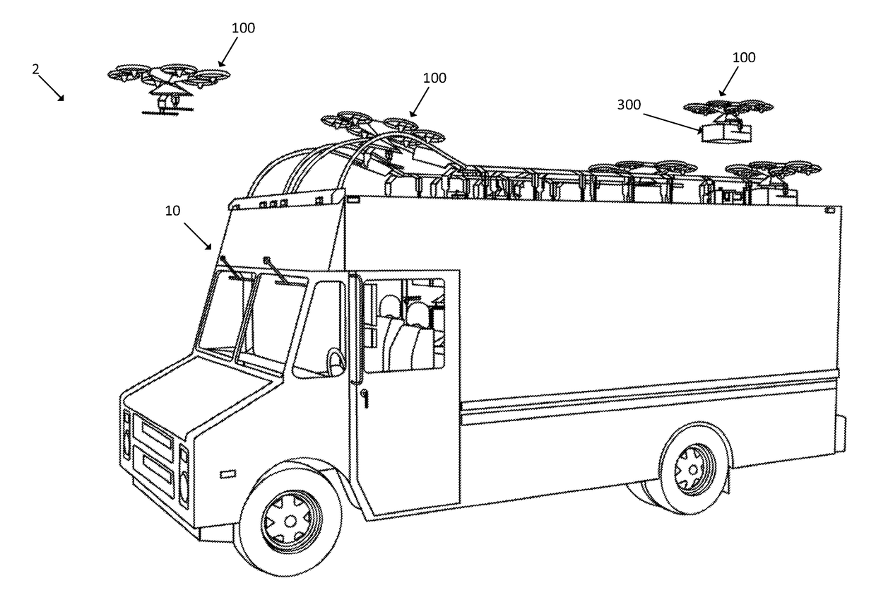 Unmanned aerial vehicle pick-up and delivery systems