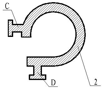 Elastic clamping hoop based on viscoelastic polyurethane layer