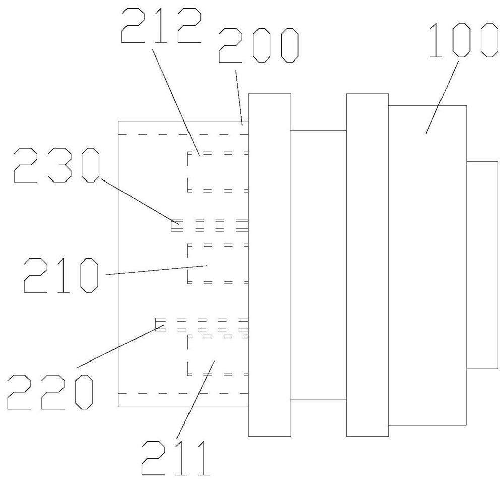 Large-current charging connection structure for ships