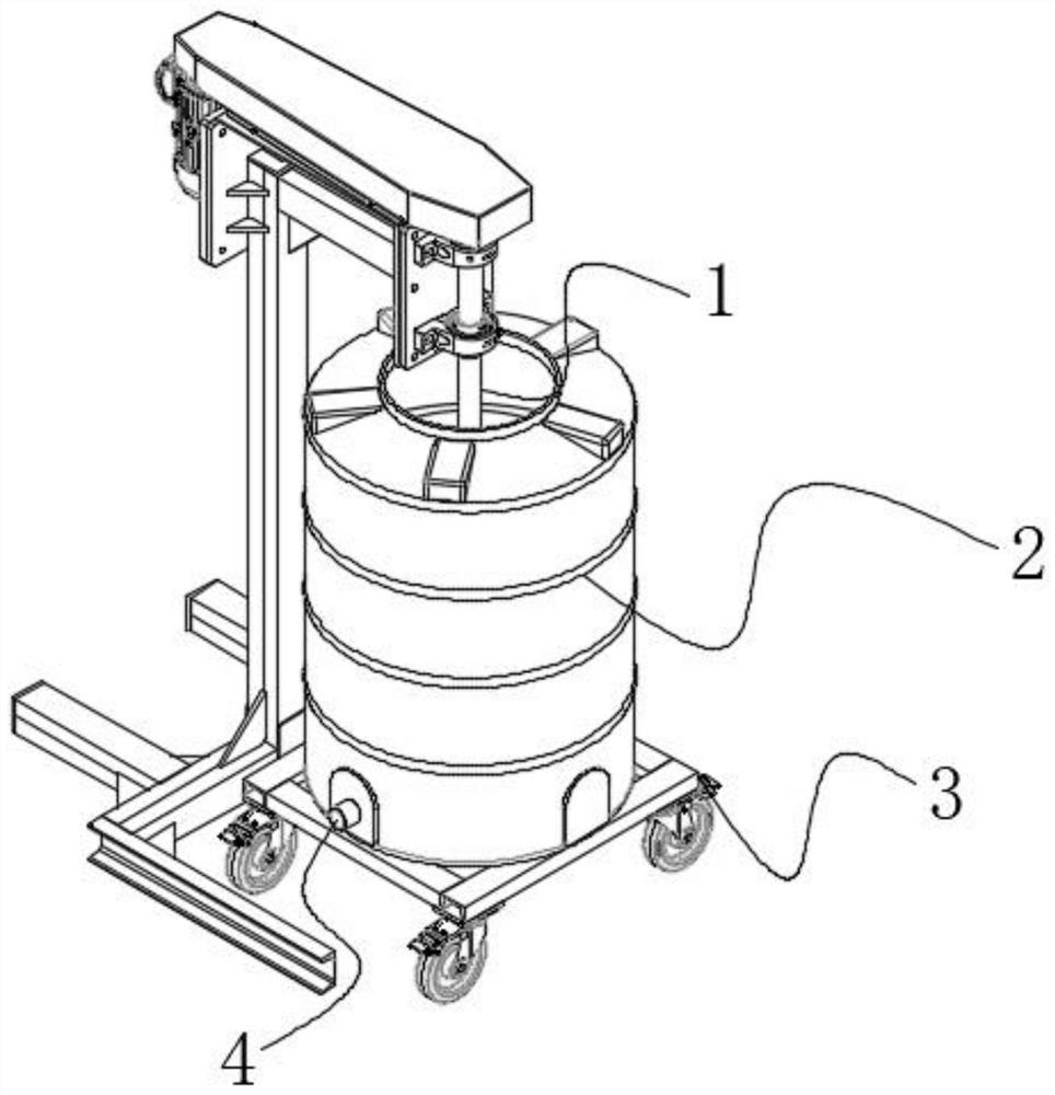 Convenient-to-discharge concrete mixer
