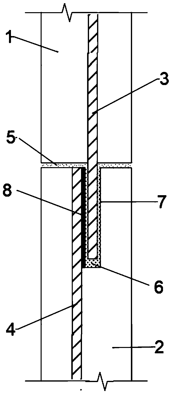 Prefabricated concrete structure splicing structure