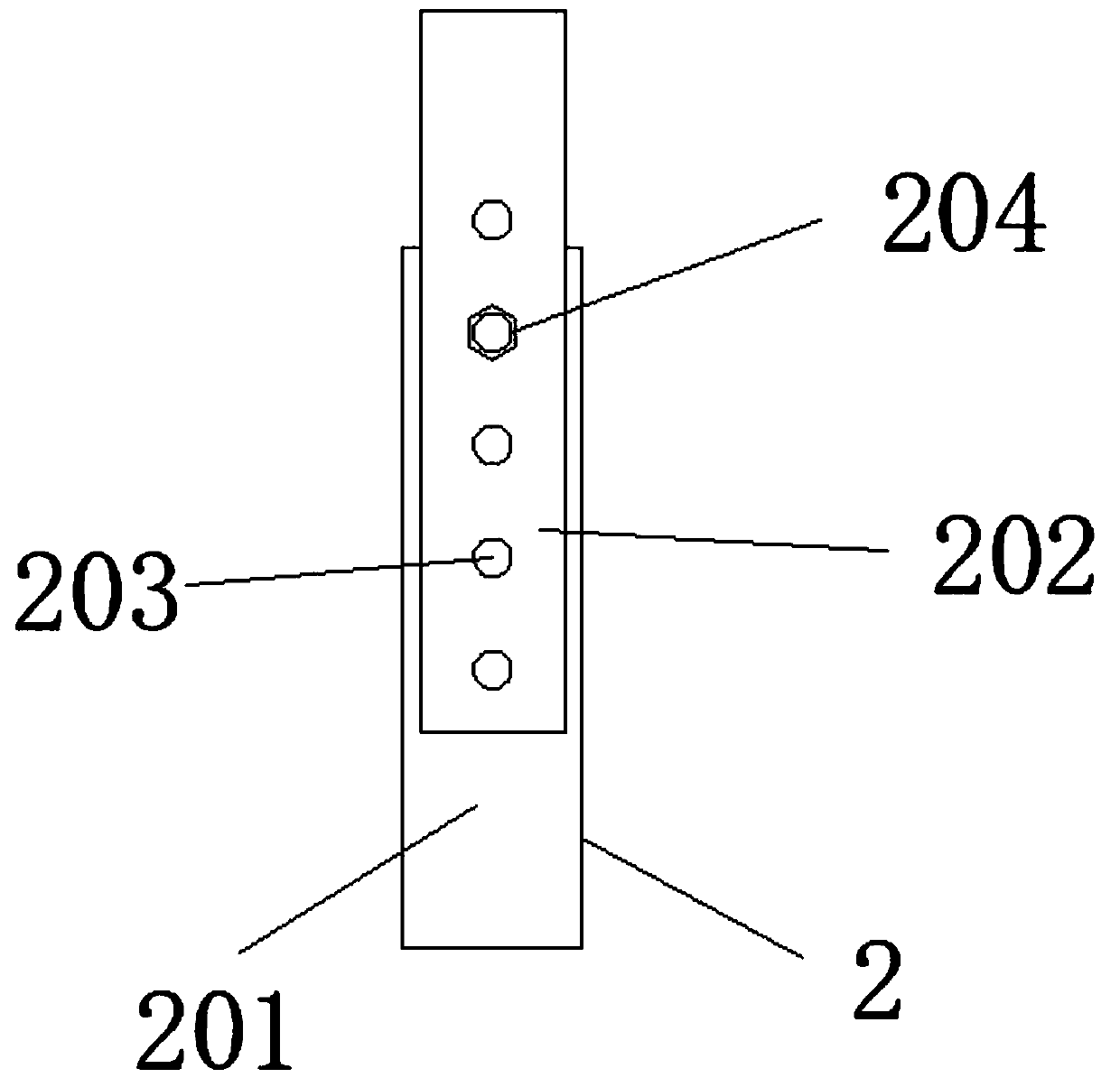 Night protection device for pipeline laying changing