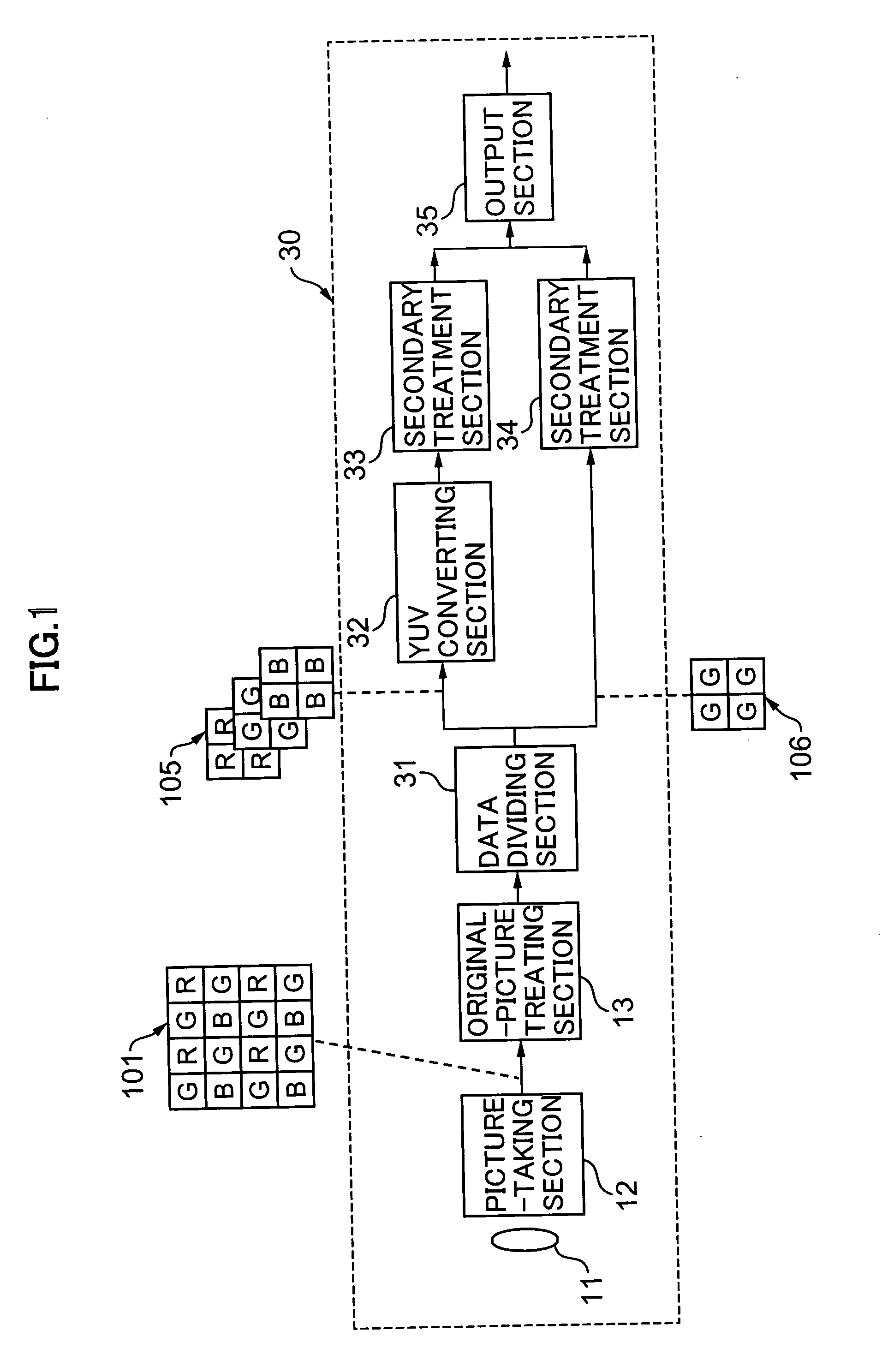 Image processing apparatus and method, image output unit, as well as digital camera and portable terminal using the image processing apparatus and output unit