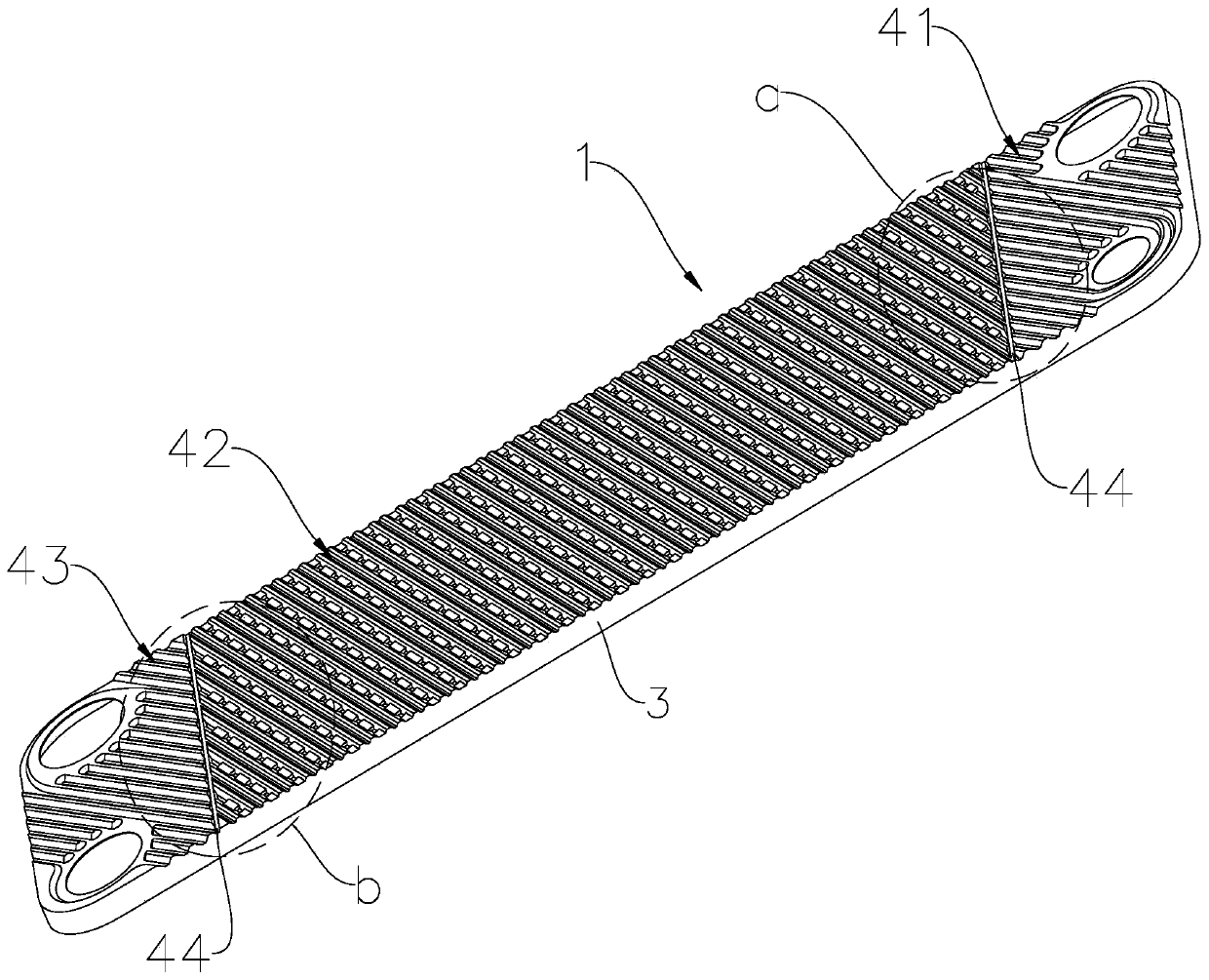 Multi-stage flow-dividing first sheet for brazing heat exchanger sheet group