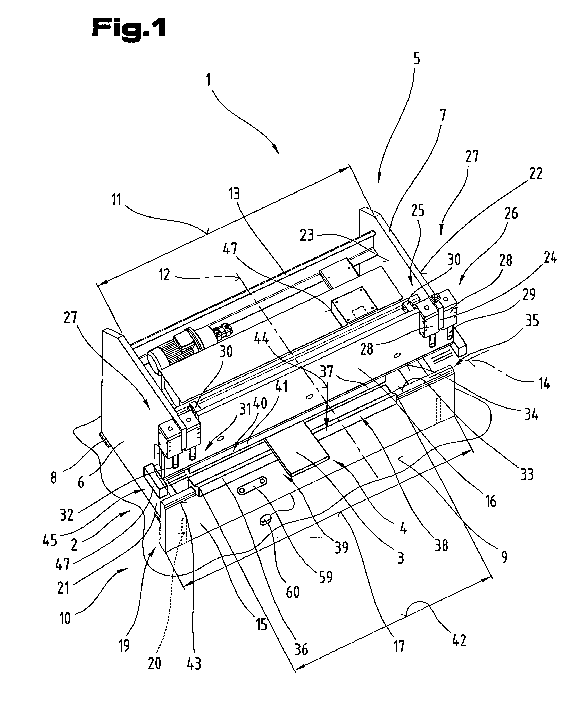 Production device, in particular a folding press and a method for operating a production device